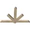 Ekena Millwork Kennewick Rough Sawn Timber Gable Bracket, Douglas Fir, 48"W x 32"H x 2"D x 4"F, 16/12 Pitch GBW048X32X0204KEN00RDF - alternate 4
